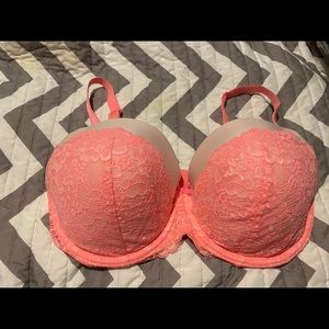 Victoria’s Secret bra 36 DDD Neon coral like new